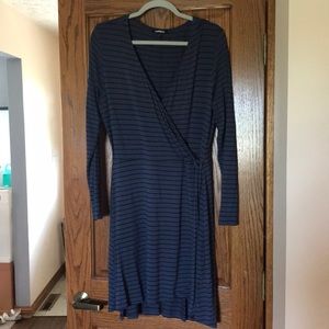 Express Faux Wrap Dress
